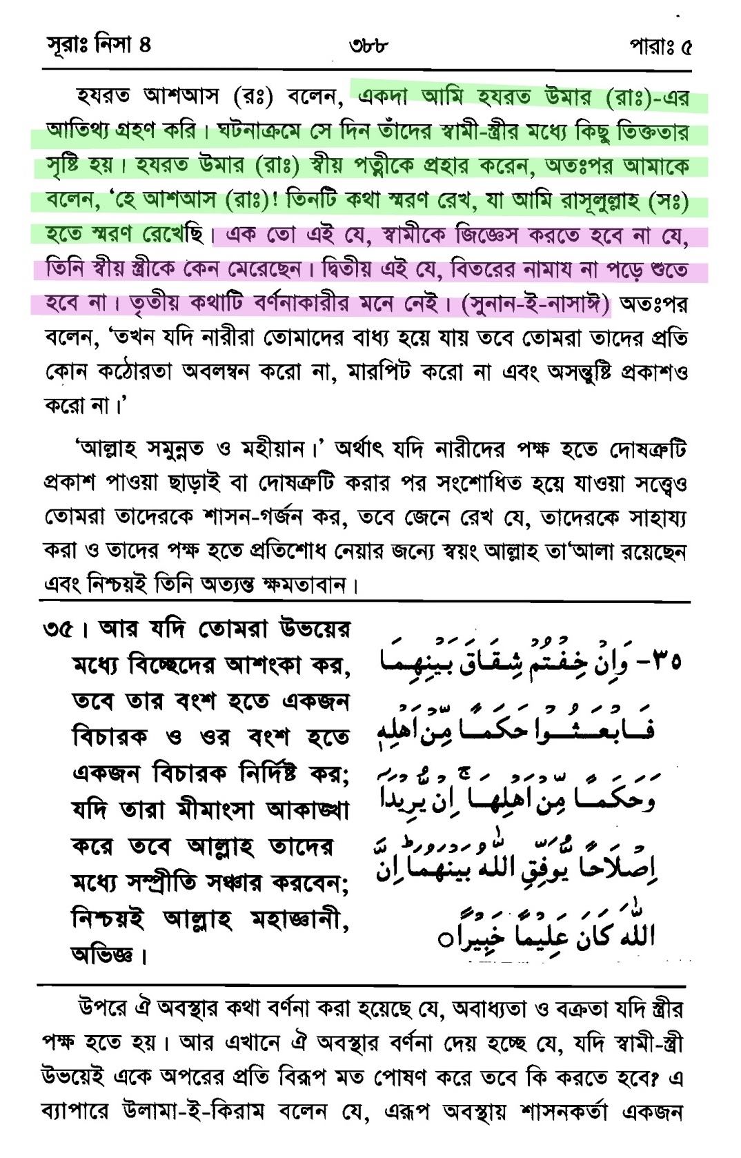 স্ত্রীকে প্রহার প্রসঙ্গে | তাফসীরে ইবনে কাসীর 10 প্রহার 9