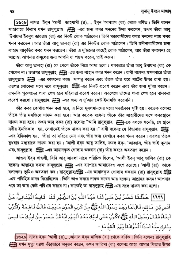 ফাতিমা ও মৃত্যুশয্যায় মুহাম্মদ 