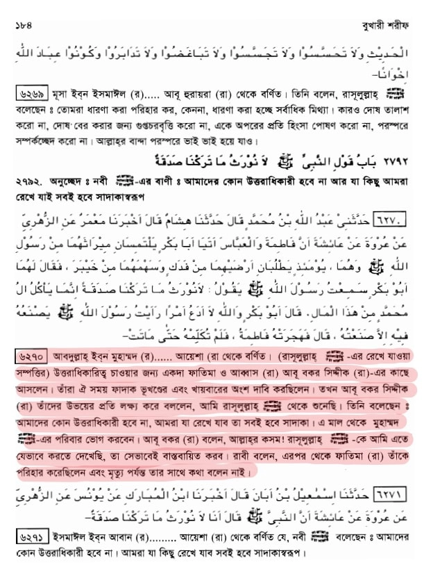 আবু বকরের কুফরি 2 ফাতিমা ও আবু বকর