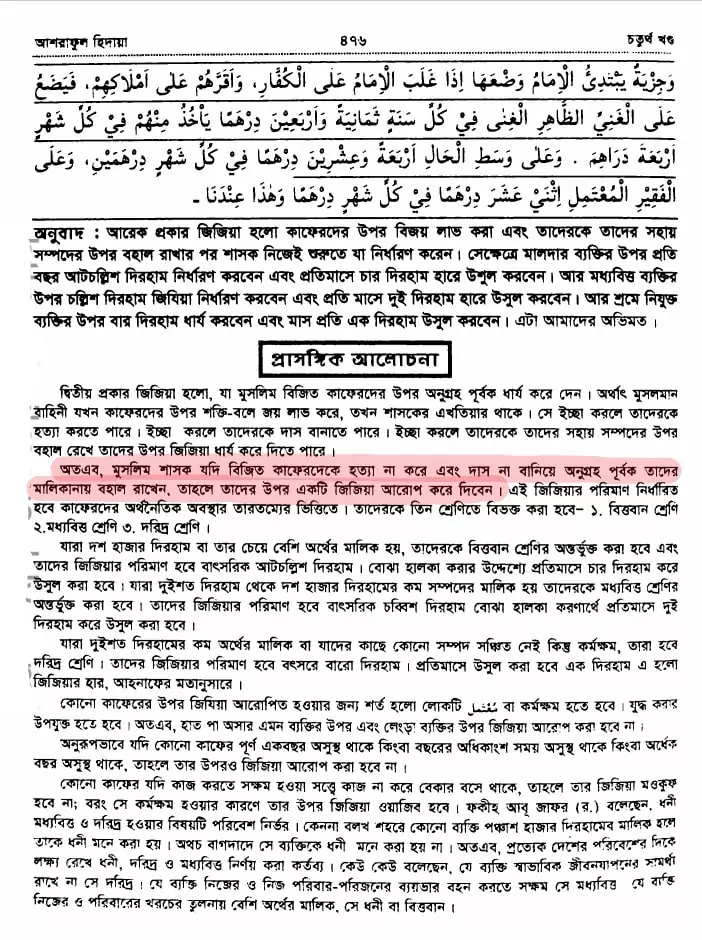কাফেরদের অপমান ও লাঞ্ছিত করার জন্য অবমাননাকর জিযিয়া 4 জিযিয়া 3