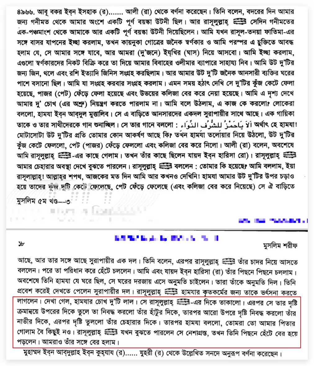 নবীকে হামযার গোলাম বলে গালি হামযা