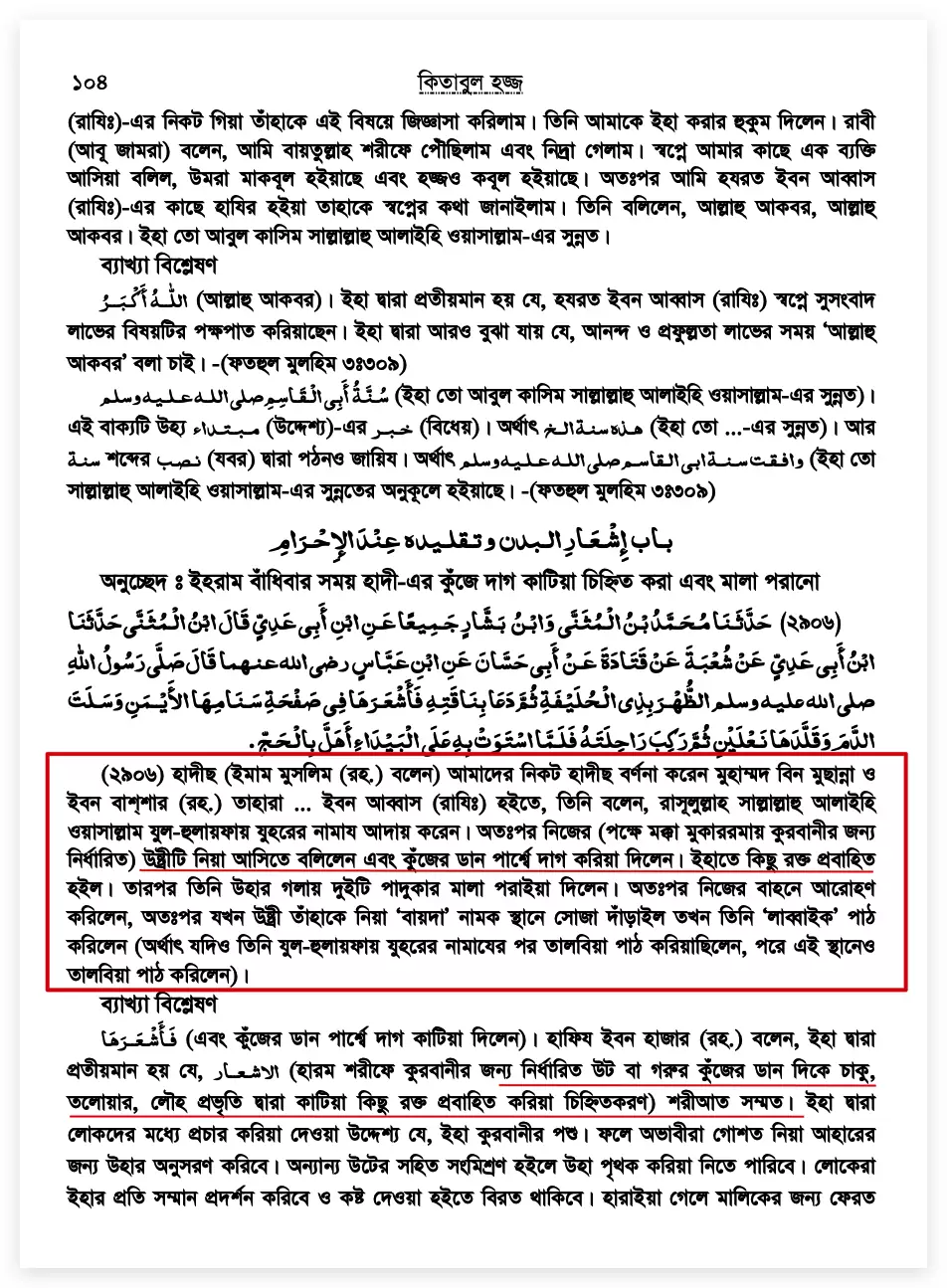 কোরবানীর পশুকে অহেতুক রক্তাক্ত করা কোরবানী