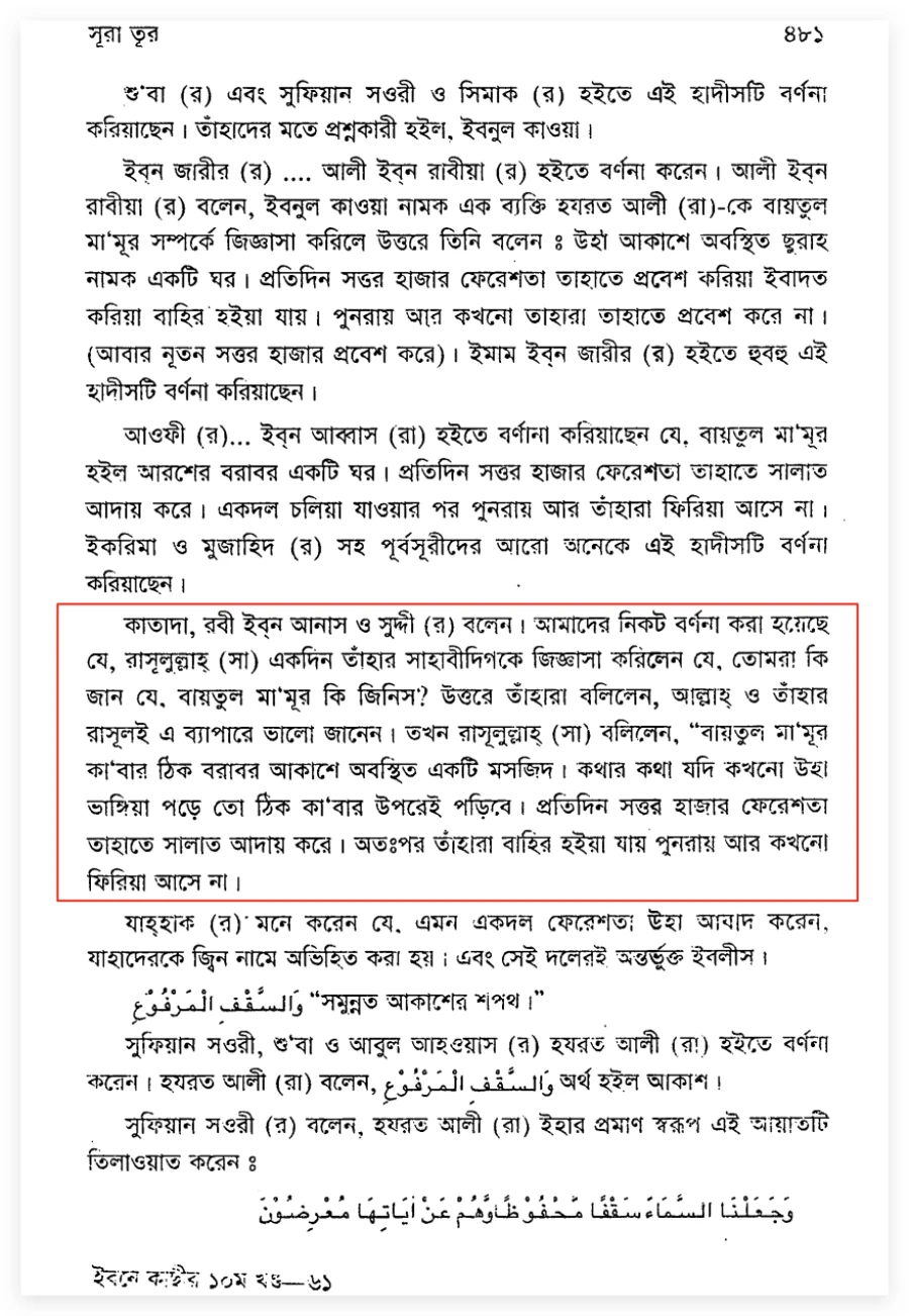 বায়তুল মামুরঃ কাবার ঠিক ওপরে আসমানি মসজিদ 6 বায়তুল 5