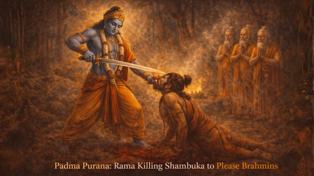 পদ্ম পুরাণে রামচন্দ্রের শূদ্র শম্বুক হত্যা