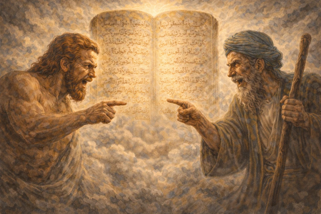 আদম ও মুসার বিতর্কে আদম বিজয়ী হলো