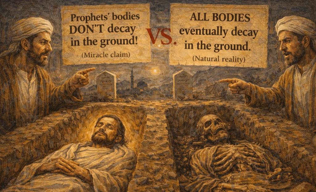 নবীদের শরীর মাটিতে পচবে না