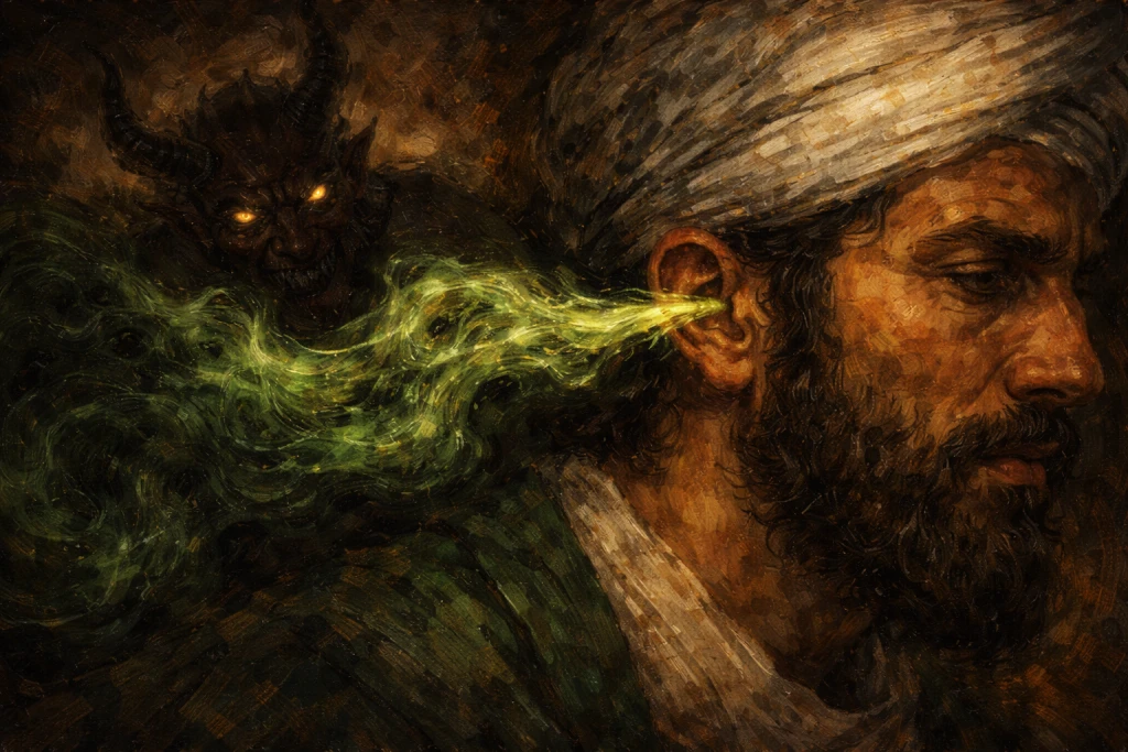 শয়তান কানে প্রস্রাব করে