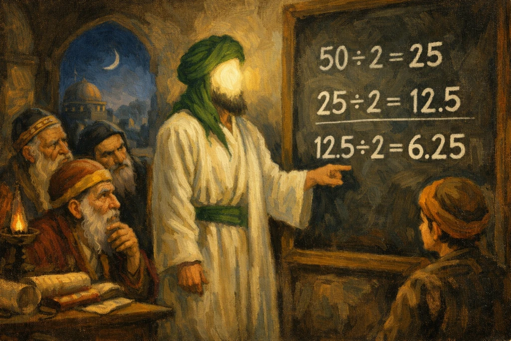 মেরাজের রাতে অর্ধেক সালাত কমানো