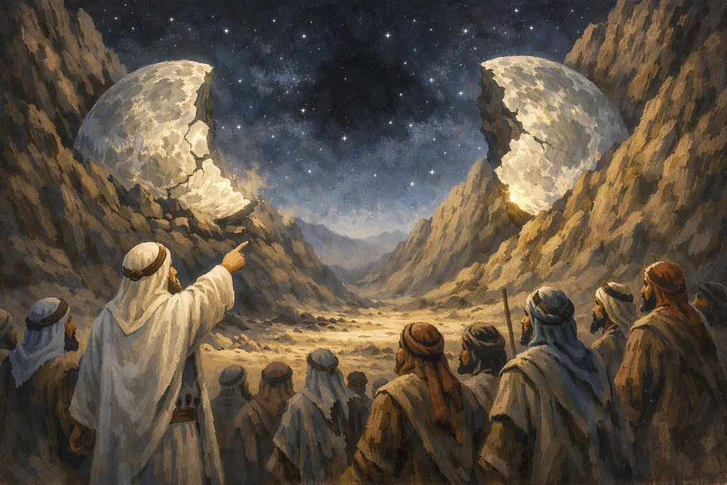 নবী চাঁদকে দুইভাগ করেছিল