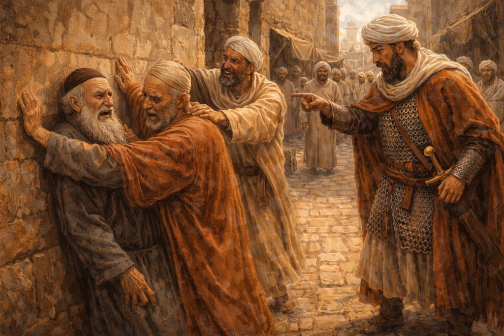 অমুসলিমদের রাস্তার কিনারায় ঠেলে লাঞ্ছিত করা