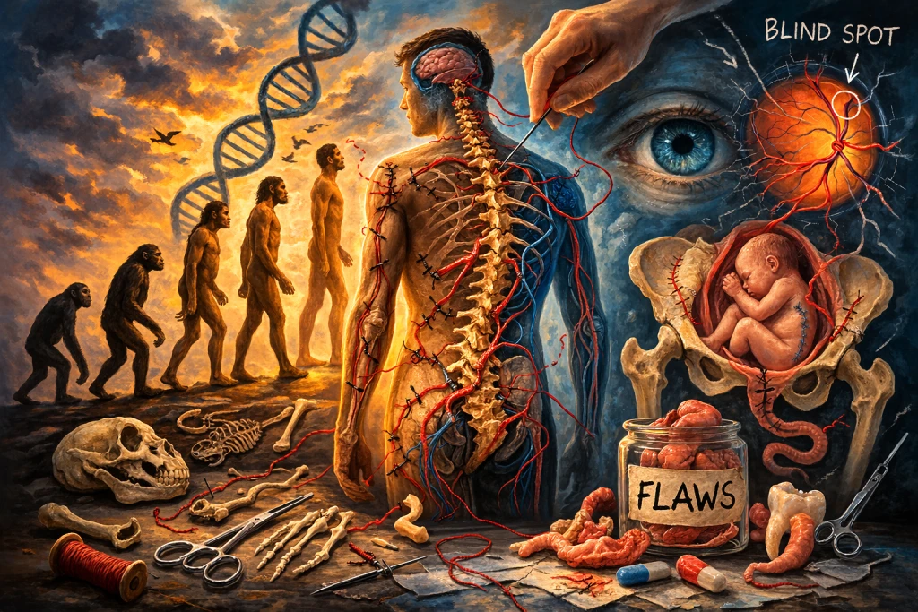পারফেক্ট ডিজাইন বনাম বিবর্তনীয় টিঙ্কারিং – মানুষের শরীর আসলে কতটা নিখুঁত?