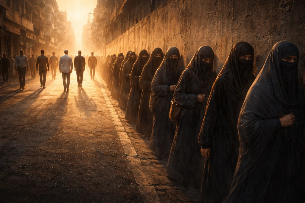 ইসলাম অনুসারে নারীদের রাস্তার মাঝ দিয়ে চলা যাবে না ইসলাম অনুসারে নারীদের রাস্তার মাঝ দিয়ে চলা যাবে না