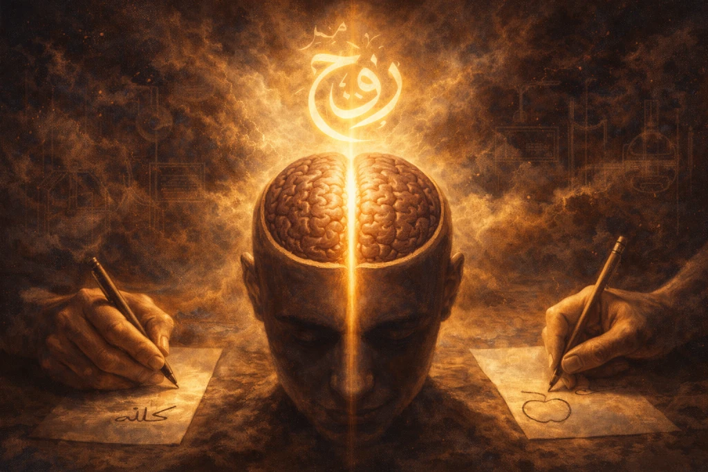 ইসলামে রূহ বা আত্মা এবং দ্বিখণ্ডিত মস্তিষ্কের বৈজ্ঞানিক পরীক্ষা (Split-Brain Experiment) ইসলামে রূহ বা আত্মা এবং দ্বিখণ্ডিত মস্তিষ্কের বৈজ্ঞানিক পরীক্ষা (Split-Brain Experiment)