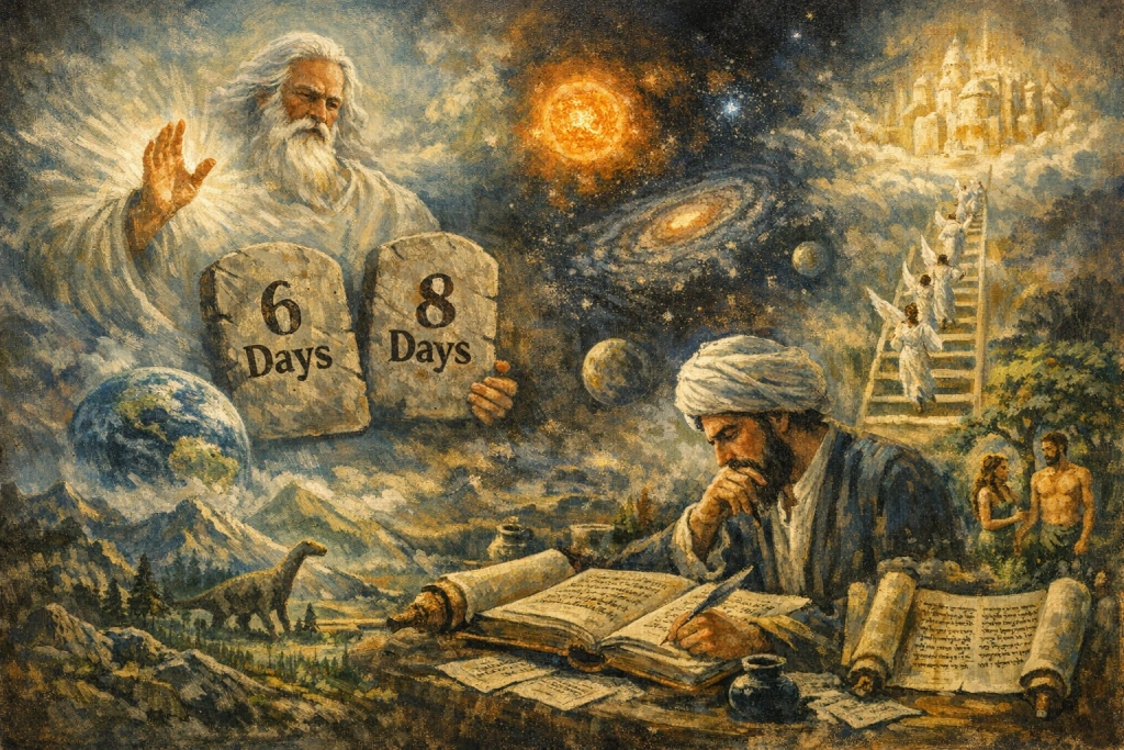 সর্বশক্তিমান আল্লাহর ছয়দিনে মহাবিশ্ব সৃষ্টি