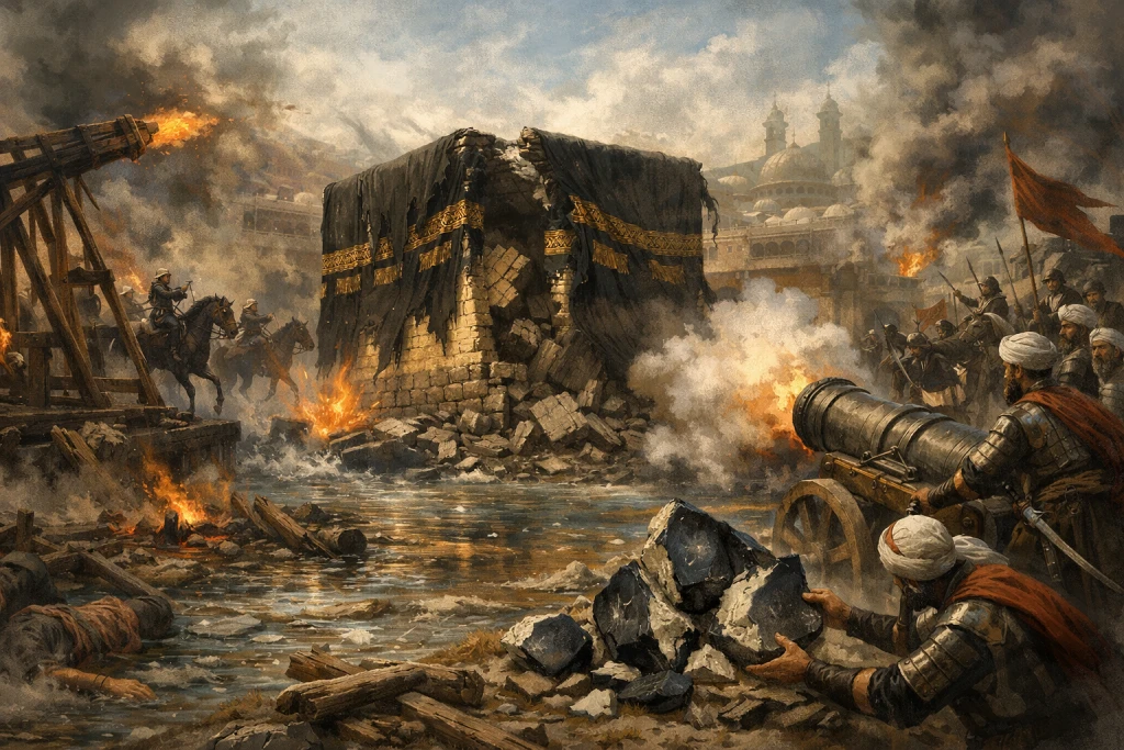 কাবা ও হাজরে আসওয়াদঃ ঐশ্বরিক সুরক্ষার মিথ বনাম ঐতিহাসিক ভঙ্গুরতা