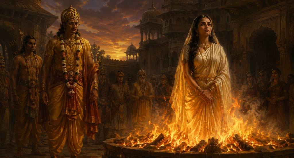 সীতার অগ্নিপরীক্ষা: “আদর্শ পুরুষ” রামের নৈতিক চরিত্র সীতার অগ্নিপরীক্ষা: “আদর্শ পুরুষ” রামের নৈতিক চরিত্র