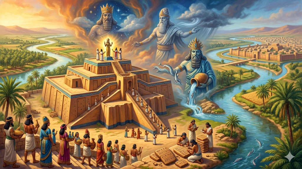 সুমেরীয় ধর্ম ও পুরাণ (Sumerian Religion and Mythology): মানব সভ্যতার আদিমতম বিশ্বাসের রূপরেখা সুমেরীয় ধর্ম ও পুরাণ (Sumerian Religion and Mythology): মানব সভ্যতার আদিমতম বিশ্বাসের রূপরেখা